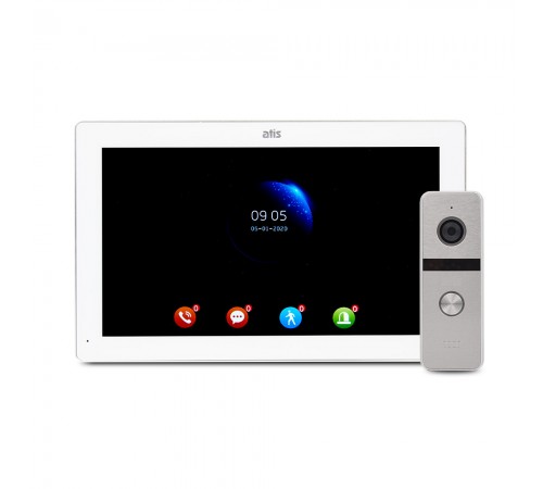 Комплект відеодомофона ATIS AD-1070FHD/T White з підтримкою Tuya Smart + AT-400FHD Silver Комплект відеодомофона ATIS AD-1070FHD/T White з підтримкою Tuya Smart + AT-400FHD Silver