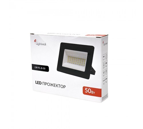 Прожектор світлодіодний Lightwell LW-FL-B-50 50 W Прожектор світлодіодний Lightwell LW-FL-B-50 50 W