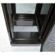 Шафа серверна CMS 42U 610 х 865 UA-MGSE4268MPB посилена з перфорованими дверима для мережевого обладнання