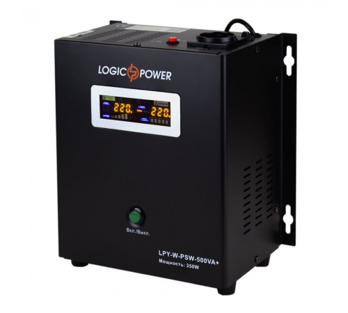 Джерело безперебійного живлення Logicpower LPY-W-PSW-500 ВА / 350 Вт лінійно-інтерактивне з правильною синусоїдою Джерело безперебійного живлення Logicpower LPY-W-PSW-500 ВА / 350 Вт лінійно-інтерактивне з правильною синусоїдою