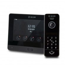 Комплект Wi-Fi відеодомофонa 7" BCOM BD-760FHD/T Black з підтримкою Tuya Smart + BT-400HD-AC Black