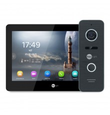 Комплект Neolight MEZZO Hybrid HD KIT B/Black: гібридний відеодомофон 10.1" з Wi-Fi та 2 Мп відеопанель