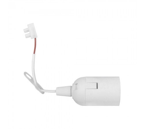 Патрон пластиковий підвісний e.lamp socket pendant.E27.pl.white, Е27, з кабелем 15 см і клемною колодкою, білий Патрон пластиковий підвісний e.lamp socket pendant.E27.pl.white, Е27, з кабелем 15 см і клемною колодкою, білий