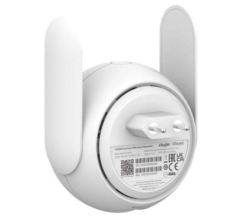 Дводіапазонний розширювач Ruijie Mesh RG-EW1200R Wi-Fi Extender Дводіапазонний розширювач Ruijie Mesh RG-EW1200R Wi-Fi Extender