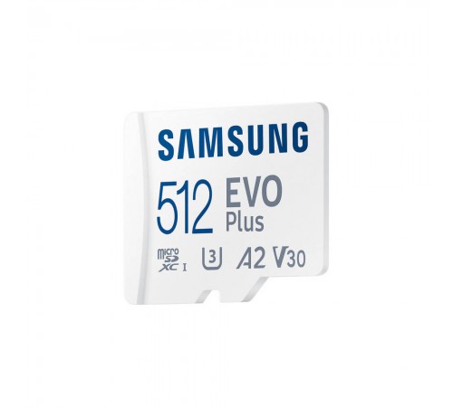 Карта пам'яті Samsung Evo Plus microSDXC 512GB UHS-I U3 V30 A2 + SD адаптер (MB-MC512SA/EU) Карта пам'яті Samsung Evo Plus microSDXC 512GB UHS-I U3 V30 A2 + SD адаптер (MB-MC512SA/EU)