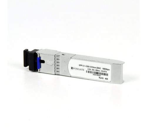 SFP модуль Foxgate SFP 0.1-1SM-1310nm-20SC SFP модуль Foxgate SFP 0.1-1SM-1310nm-20SC