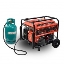 Бензиновий + газовий генератор BISON BS6500LE максимальна потужність 5 кВт / 5.5 кВт