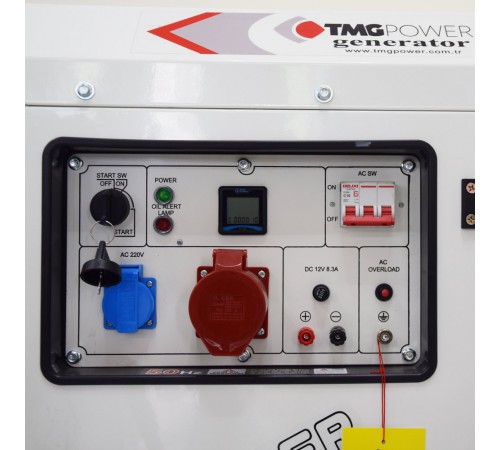 Дизельний генератор TMG Power DG 11000TSE максимальна потужність 8 кВт Дизельний генератор TMG Power DG 11000TSE максимальна потужність 8 кВт