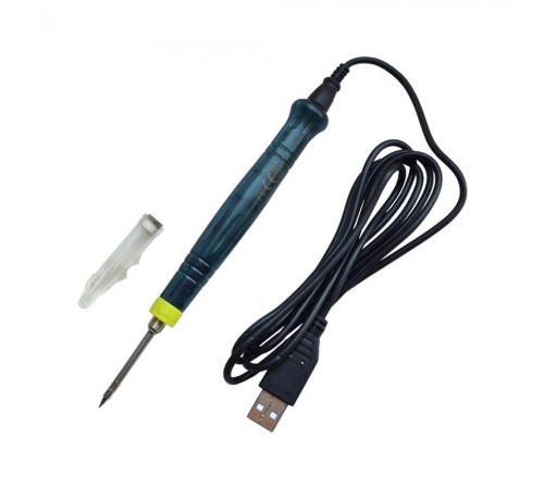 Паяльник від USB порту ZD-20U 8W DC-5V з пластиковою ручкою Паяльник від USB порту ZD-20U 8W DC-5V з пластиковою ручкою