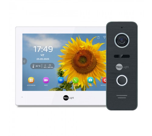 Комплект Neolight ALPHA Hybrid HD KIT Black: гібридний відеодомофон 8" з Wi-Fi та 2 Мп відеопанель Комплект Neolight ALPHA Hybrid HD KIT Black: гібридний відеодомофон 8" з Wi-Fi та 2 Мп відеопанель