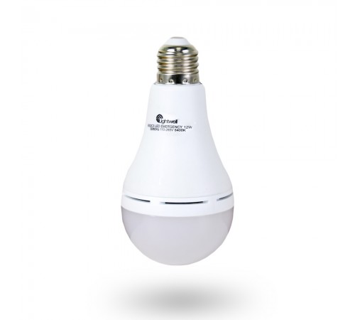 Комплект із двох ламп LED Lightwell BS2C3 12 Вт Е27 з вбудованим акумулятором Комплект із двох ламп LED Lightwell BS2C3 12 Вт Е27 з вбудованим акумулятором