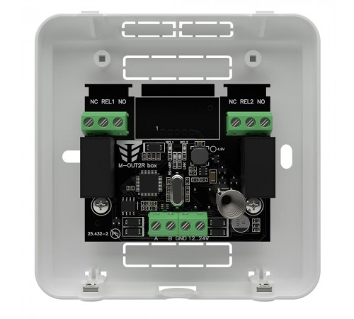 Модуль розширення релейних виходів M-OUT2R box Модуль розширення релейних виходів M-OUT2R box