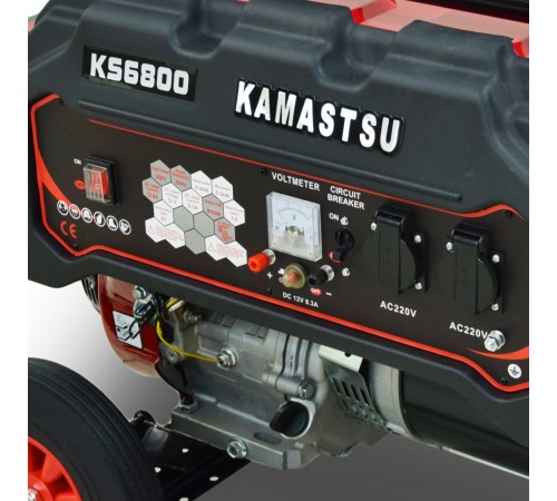Бензиновий генератор Kamastsu KS6800 максимальна потужність 5.5 кВт Бензиновий генератор Kamastsu KS6800 максимальна потужність 5.5 кВт