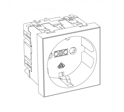 Розетка OBO Bettermann modul 45 із заземленням і шторками 250 В 16 A червона Розетка OBO Bettermann modul 45 із заземленням і шторками 250 В 16 A червона