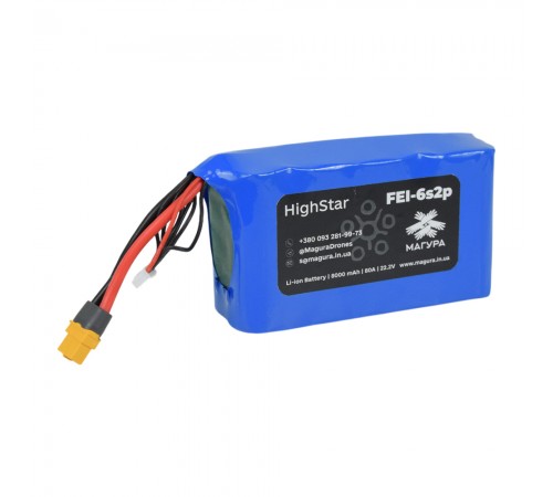 Акумулятор FEi-6S2P HighStar 8000 мА·год для FPV-дрона Акумулятор FEi-6S2P HighStar 8000 мА·год для FPV-дрона
