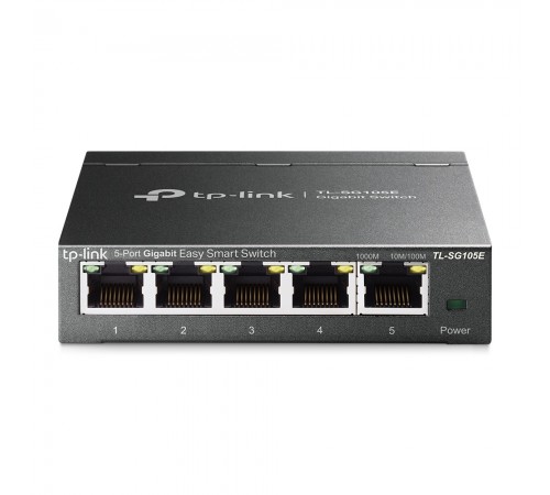 Комутатор TP-Link EasySmart TL-SG105E 5-портовий керований Комутатор TP-Link EasySmart TL-SG105E 5-портовий керований