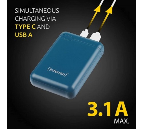 Повербанк Intenso Powerbank XS 10000 (petrol) ємністю 10000 мА·год Повербанк Intenso Powerbank XS 10000 (petrol) ємністю 10000 мА·год