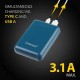 Повербанк Intenso Powerbank XS 10000 (petrol) ємністю 10000 мА·год