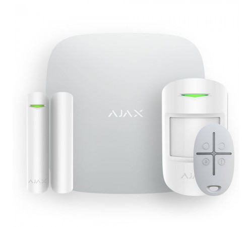 Комплект бездротової сигналізації Ajax StarterKit white Комплект бездротової сигналізації Ajax StarterKit white