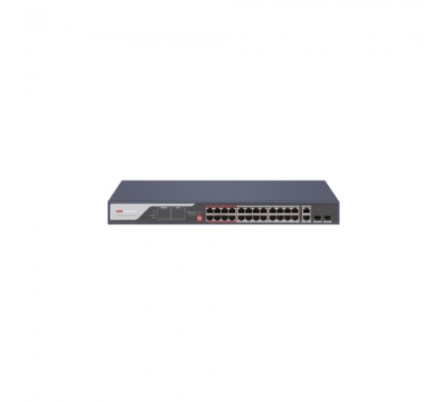 Некерований PoE-комутатор Hikvision DS-3E0326P-E(C) з 24 портами PoE Некерований PoE-комутатор Hikvision DS-3E0326P-E(C) з 24 портами PoE