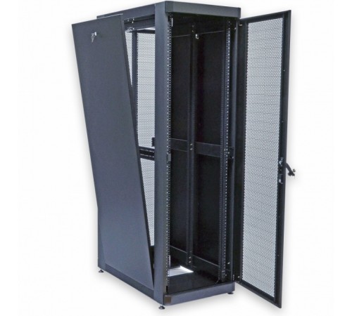 Шафа серверна CMS 33U 610 х 1055 UA-MGSE33610MPB посилена з перфорованими дверима для мережевого обладнання Шафа серверна CMS 33U 610 х 1055 UA-MGSE33610MPB посилена з перфорованими дверима для мережевого обладнання