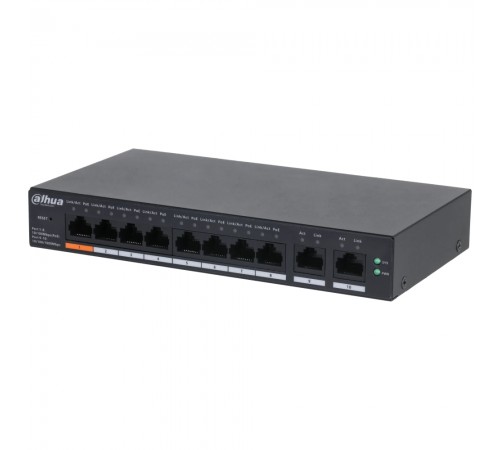 Керований PoE-комутатор Dahua DH-CS4010-8ET-60 з 8 портами PoE Керований PoE-комутатор Dahua DH-CS4010-8ET-60 з 8 портами PoE