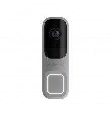 Відеодзвінок Ajax DoorBell grey з вбудованим штучним інтелектом, ІЧ-сенсором та керуванням у застосунках