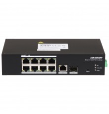 PoE-комутатор керований Hikvision DS-3T1310P-SI/HS з 8 портами PoE