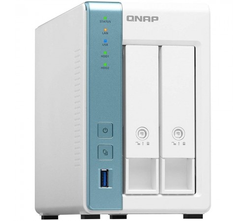 Система зберігання даних QNAP TS-231P3-4G з 2 відсіками для дисків, 4GB RAM, настільне виконання Система зберігання даних QNAP TS-231P3-4G з 2 відсіками для дисків, 4GB RAM, настільне виконання