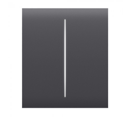 Кнопка Ajax CenterButton (2-gang) graphite для двоклавішного вимикача Кнопка Ajax CenterButton (2-gang) graphite для двоклавішного вимикача