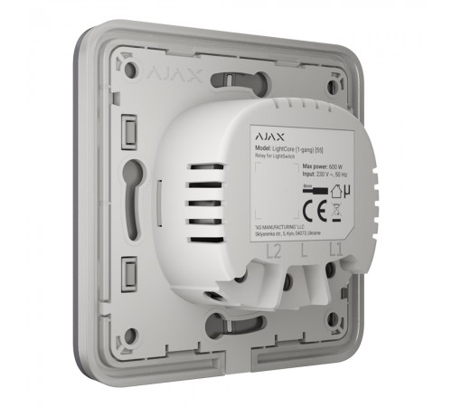 Вимикач Ajax LightSwitch 1-gang Graphite одноклавішний Вимикач Ajax LightSwitch 1-gang Graphite одноклавішний