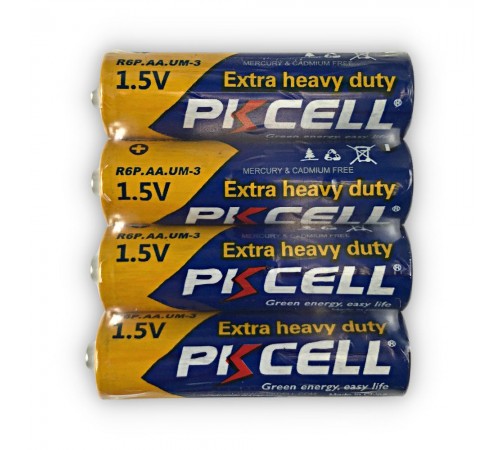 Батарейка PKCELL Extra Heavy Duty AA R6P 1.5V, 4шт./плівка Батарейка PKCELL Extra Heavy Duty AA R6P 1.5V, 4шт./плівка