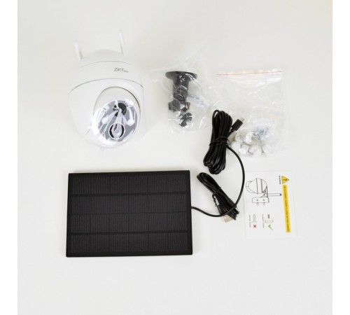 IP-відеокамера 3 Мп ZKTeco C4DS WiFi Solar PTZ для системи відеонагляду IP-відеокамера 3 Мп ZKTeco C4DS WiFi Solar PTZ для системи відеонагляду