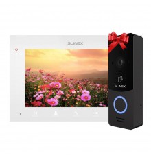 Відеодомофон Slinex SQ-07MTHD white + Відеопанель 2 Мп Slinex ML-20HD black