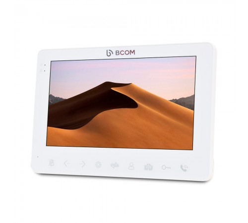 Комплект відеодомофону BCOM BD-780FHD White Kit: відеодомофон 7" і відеопанель Комплект відеодомофону BCOM BD-780FHD White Kit: відеодомофон 7" і відеопанель