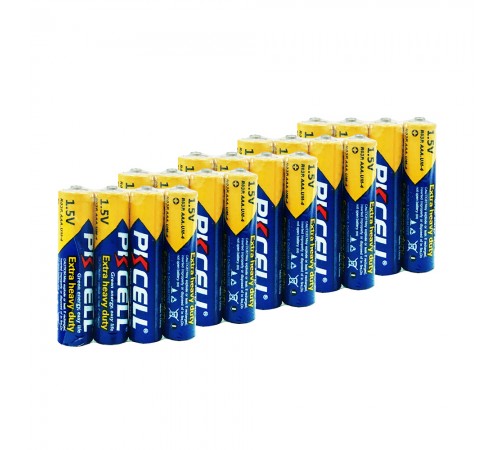 Комплект з 20 батарейок PKCELL Extra Heavy Duty AAA R03P 1.5V по 4шт./плівка Комплект з 20 батарейок PKCELL Extra Heavy Duty AAA R03P 1.5V по 4шт./плівка
