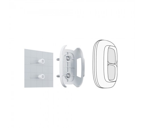 Тримач тривожних кнопок Ajax Holder white для Button/DoubleButton Тримач тривожних кнопок Ajax Holder white для Button/DoubleButton