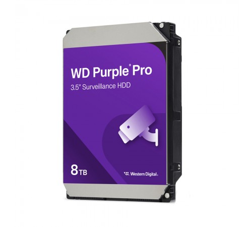 Жорсткий диск 8TB Western Digital WD Purple Pro WD8001PURP для відеоспостереження з AI Жорсткий диск 8TB Western Digital WD Purple Pro WD8001PURP для відеоспостереження з AI