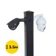 Комплект: Світильник світлодіодний Lightwell ZY-DY11-65K-200W + Стовп 103Р 3.5м + Кронштейн DS-1275ZJ + Бандажна стрічка SB 207 20х0,7 бухта 50м + Замок BCS-20 + Кронштейн ZelK КСУР (труба: 50) (довжина труби: 700)