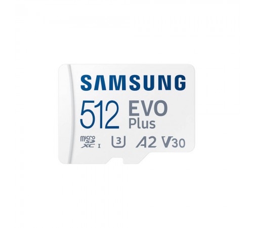 Карта пам'яті Samsung Evo Plus microSDXC 512GB UHS-I U3 V30 A2 + SD адаптер (MB-MC512SA/EU) Карта пам'яті Samsung Evo Plus microSDXC 512GB UHS-I U3 V30 A2 + SD адаптер (MB-MC512SA/EU)