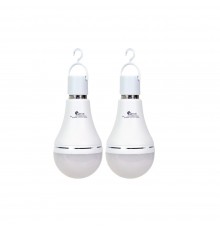 Комплект із двох ламп LED Lightwell BS2C4 15 Вт Е27 з вбудованим акумулятором
