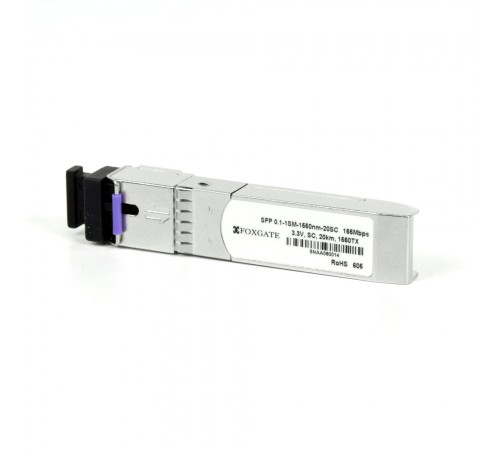 SFP модуль Foxgate SFP 0.1-1SM-1550nm-20SC SFP модуль Foxgate SFP 0.1-1SM-1550nm-20SC