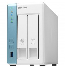 Система зберігання даних QNAP TS-231P3-4G з 2 відсіками для дисків, 4GB RAM, настільне виконання