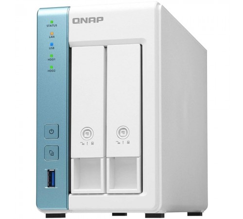 Система зберігання даних QNAP TS-231P3-4G з 2 відсіками для дисків, 4GB RAM, настільне виконання Система зберігання даних QNAP TS-231P3-4G з 2 відсіками для дисків, 4GB RAM, настільне виконання