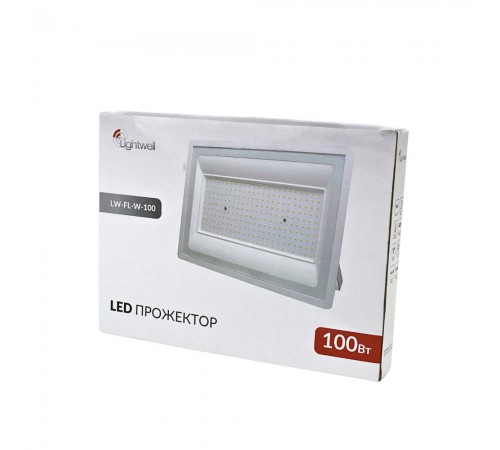Прожектор світлодіодний Lightwell LW-FL-W-100 100 W Прожектор світлодіодний Lightwell LW-FL-W-100 100 W