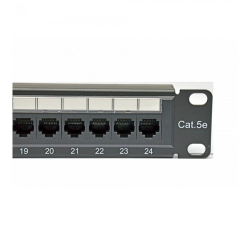 Патч-панель CMS 19" 24хRJ-45 UTP, кат. 5e з організатором кабелю Патч-панель CMS 19" 24хRJ-45 UTP, кат. 5e з організатором кабелю