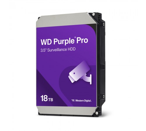 Жорсткий диск 18TB Western Digital WD Purple Pro WD181PURP для відеоспостереження з AI Жорсткий диск 18TB Western Digital WD Purple Pro WD181PURP для відеоспостереження з AI