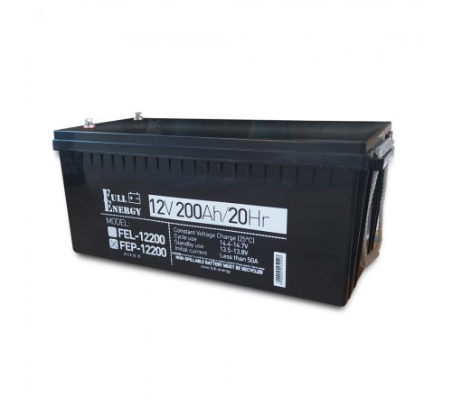 Акумулятор 12В 200А·год для ДБЖ Full Energy FEP-12200 Акумулятор 12В 200А·год для ДБЖ Full Energy FEP-12200