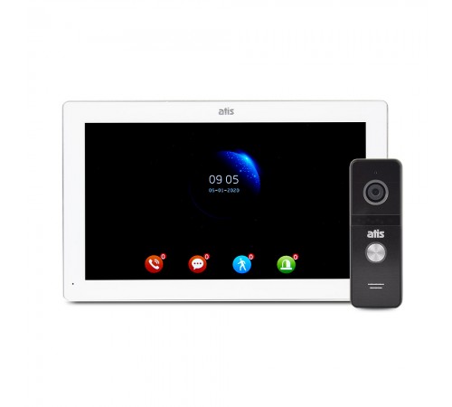Комплект відеодомофона ATIS AD-1070FHD/T White з підтримкою Tuya Smart + AT-400FHD Black Комплект відеодомофона ATIS AD-1070FHD/T White з підтримкою Tuya Smart + AT-400FHD Black