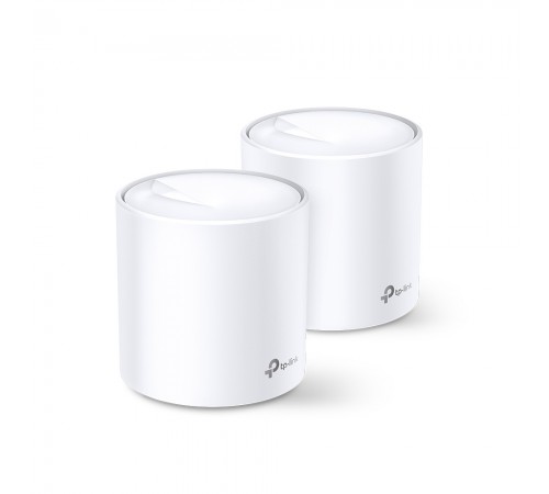 Домашня Mesh Wi-Fi система TP-LINK DECO X60 2PK AX3000 1xGE LAN 1xGE WAN MU-MIMO OFDMA (DECO-X60-2-PACK) Домашня Mesh Wi-Fi система TP-LINK DECO X60 2PK AX3000 1xGE LAN 1xGE WAN MU-MIMO OFDMA (DECO-X60-2-PACK)